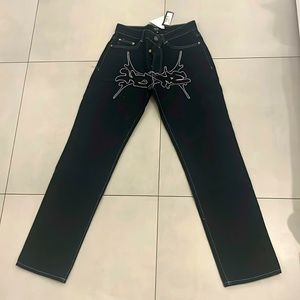Relaxed Rigid Graffiti Jeans
